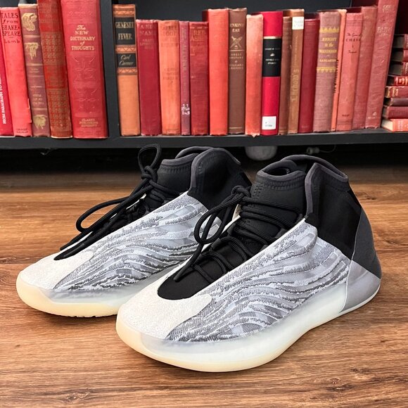 NEW Yeezy x Adidas Quantum Boost Black Silver Basketball Sneakers 12.5